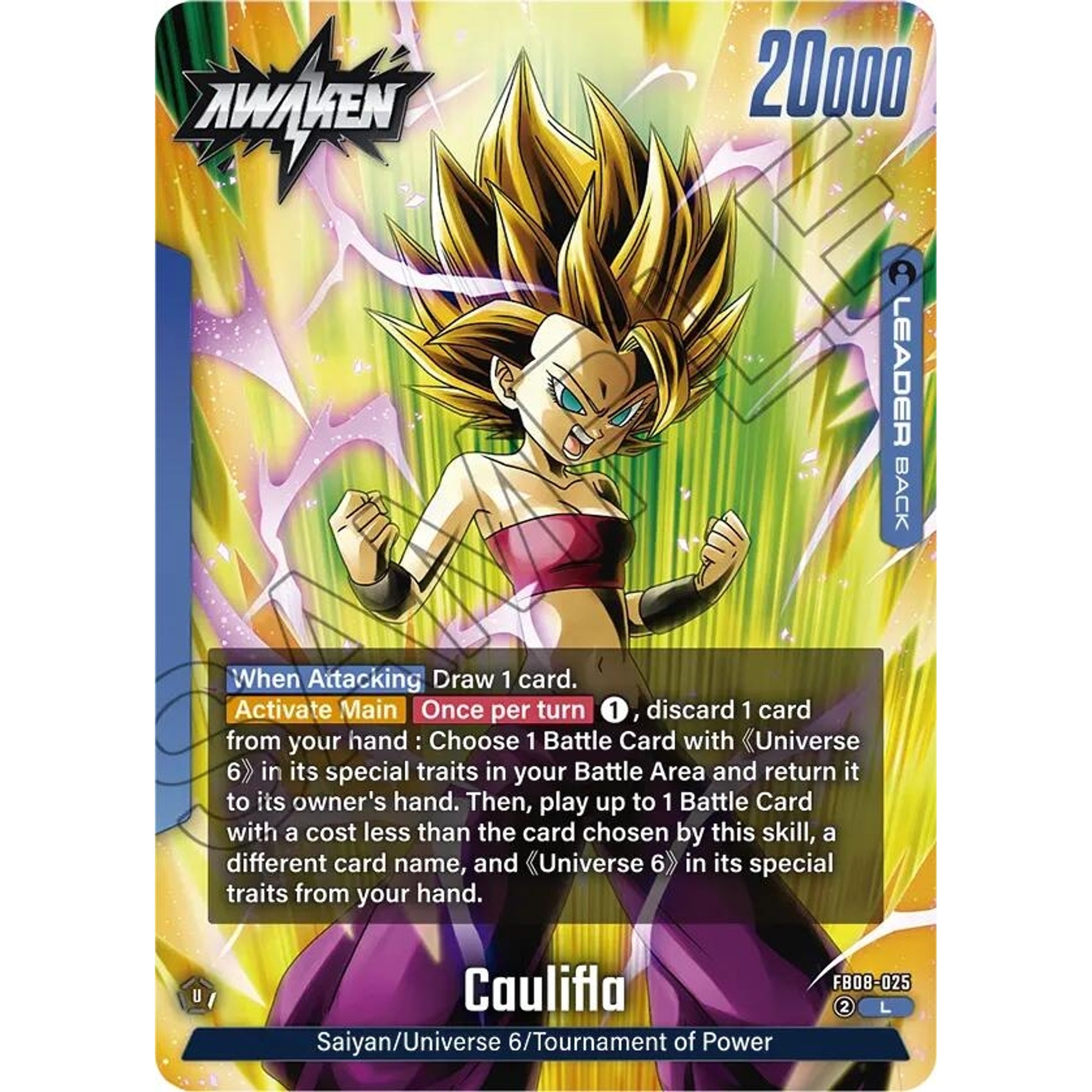 Image for Caulifla - FB08-025 (FB08-025) (FB08) - Dragon Ball Super: Fusion World