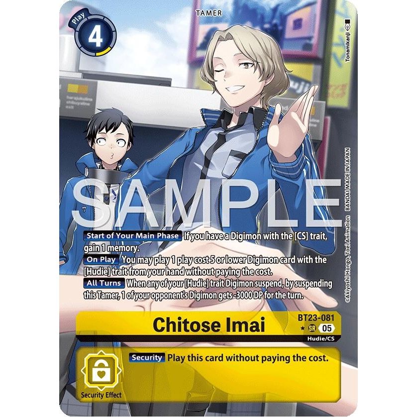 Image for Chitose Imai (Alternate Art) (BT23-081 SR) (BT-23) - Digimon Card Game