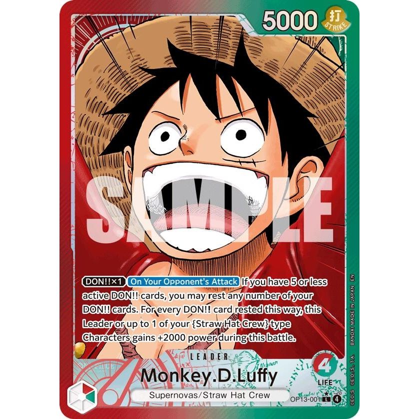 Image for Monkey.D.Luffy (001) (Alternate Art) (OP13-001) (OP13) - One Piece Card Game