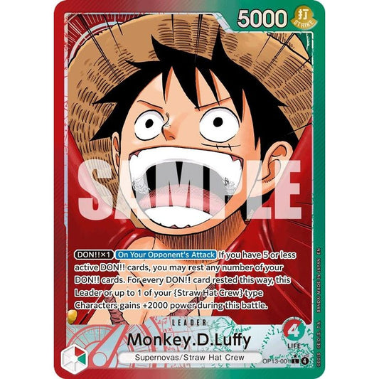 Image for Monkey.D.Luffy (001) (Alternate Art) (OP13-001) (OP13) - One Piece Card Game