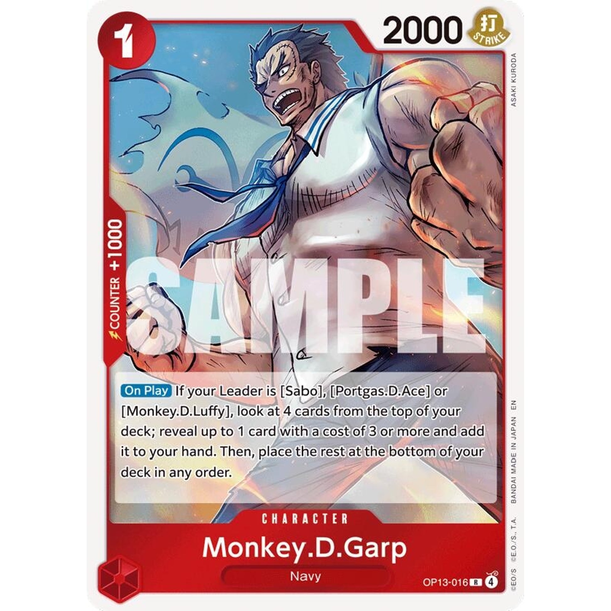 Image for Monkey.D.Garp (OP13-016) (OP13) - One Piece Card Game