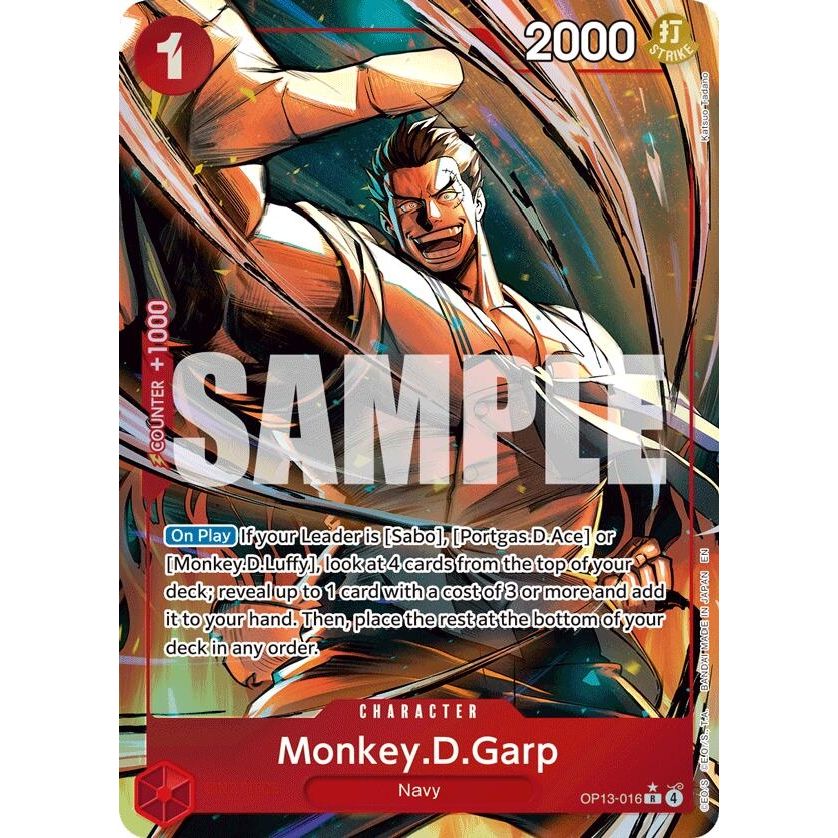 Image for Monkey.D.Garp (Alternate Art) (OP13-016) (OP13) - One Piece Card Game