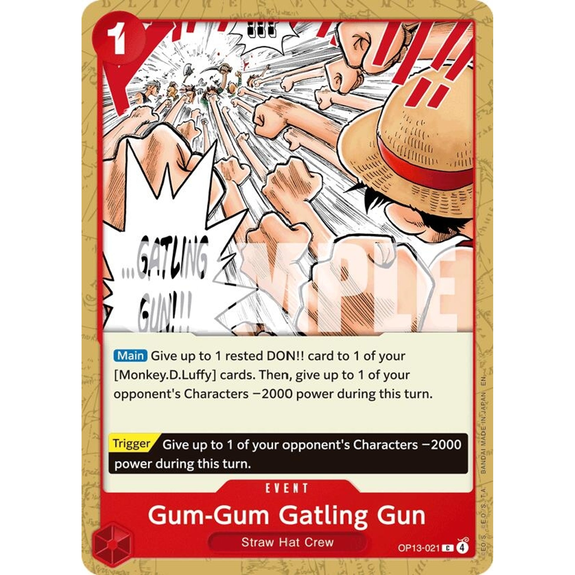 Image for Gum-Gum Gatling Gun (OP13-021) (OP13) - One Piece Card Game