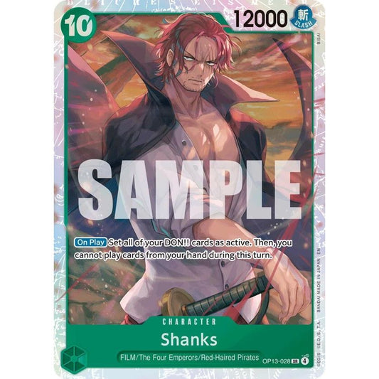 Image for Shanks (028) (OP13-028) (OP13) - One Piece Card Game