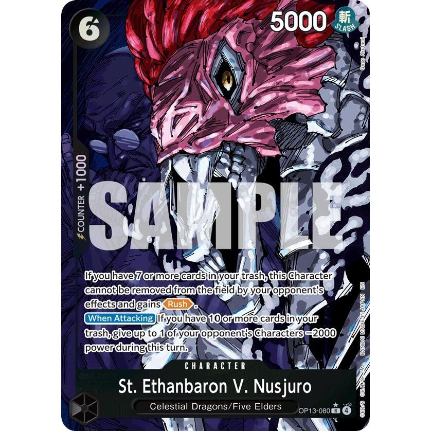 Image for St. Ethanbaron V. Nusjuro (Alternate Art) (OP13-080) (OP13) - One Piece Card Game