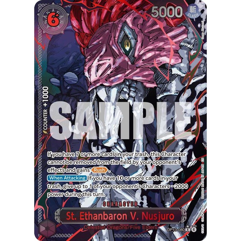 Image for St. Ethanbaron V. Nusjuro (Parallel) (OP13-080) (OP13) - One Piece Card Game