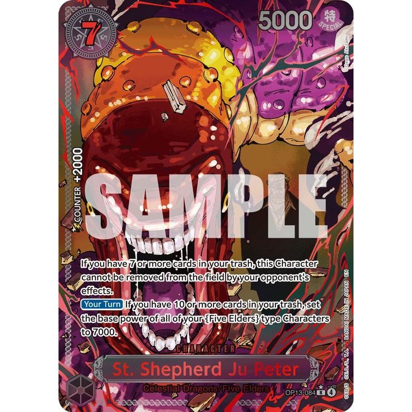 Image for St. Shepherd Ju Peter (Parallel) (OP13-084) (OP13) - One Piece Card Game