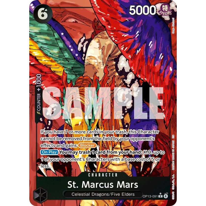 Image for St. Marcus Mars (Alternate Art) (OP13-091) (OP13) - One Piece Card Game