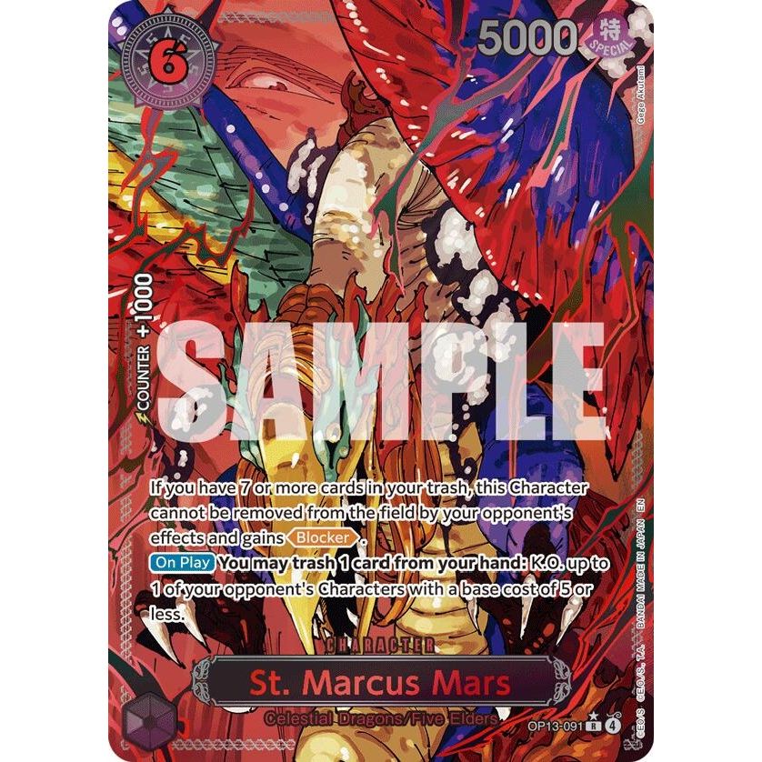 Image for St. Marcus Mars (Parallel) (OP13-091) (OP13) - One Piece Card Game