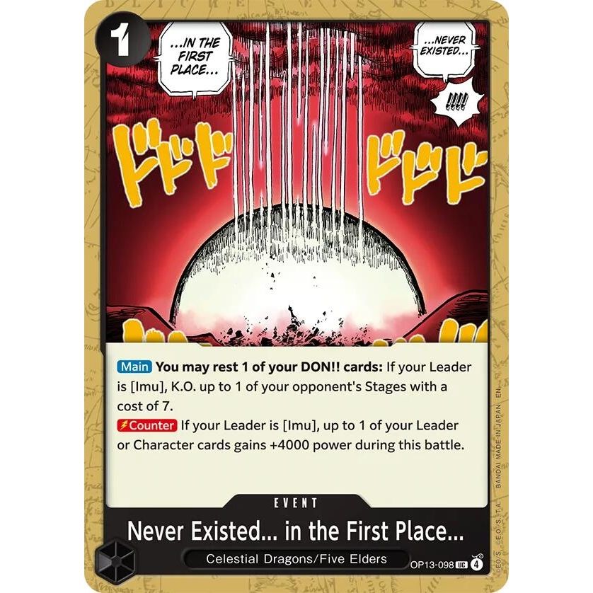 Image for Never Existed... in the First Place... (OP13-098) (OP13) - One Piece Card Game
