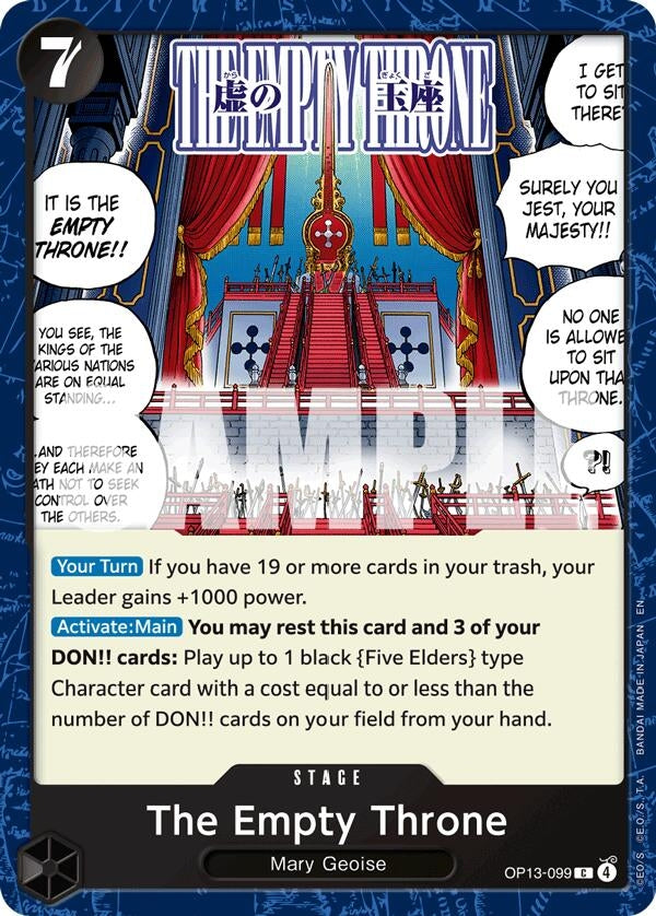 Image for The Empty Throne (OP13-099) (OP13) - One Piece Card Game