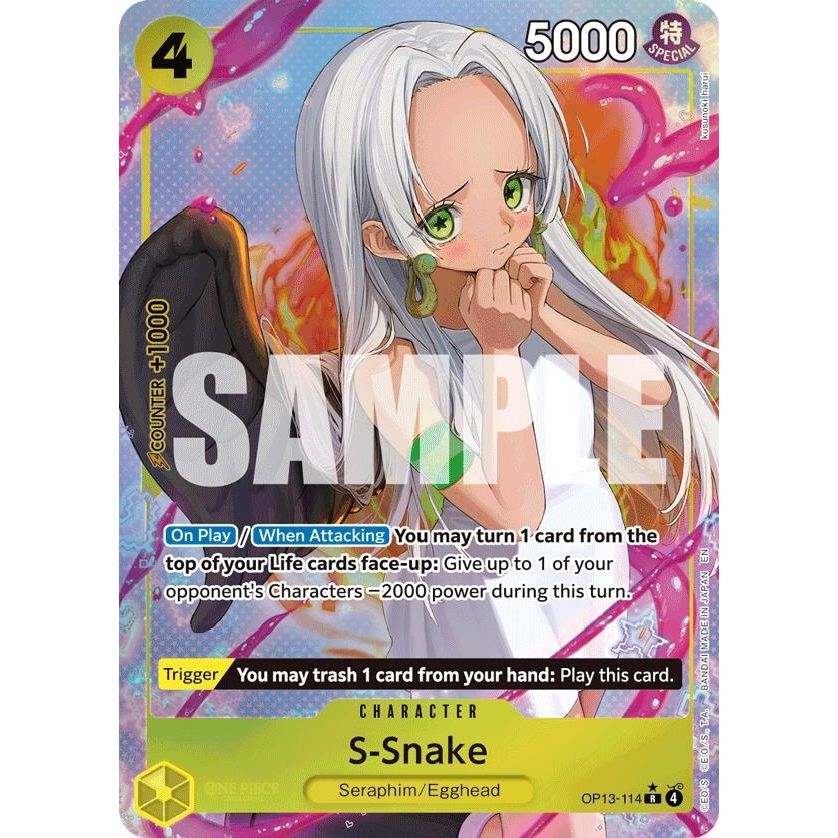 Image for S-Snake (Alternate Art) (OP13-114) (OP13) - One Piece Card Game