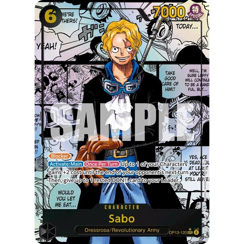 Image for Sabo (120) (Super Alternate Art) (OP13-120) (OP13) - One Piece Card Game