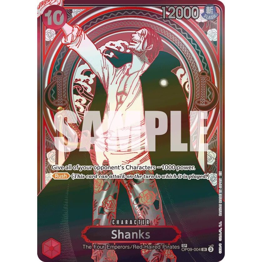 Image for Shanks - OP09-004 (SP) (Silver) (OP09-004) (OP13) - One Piece Card Game