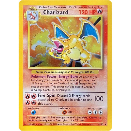 Image for Charizard (Black Dot Error) (004/102) (BS) - Pokemon