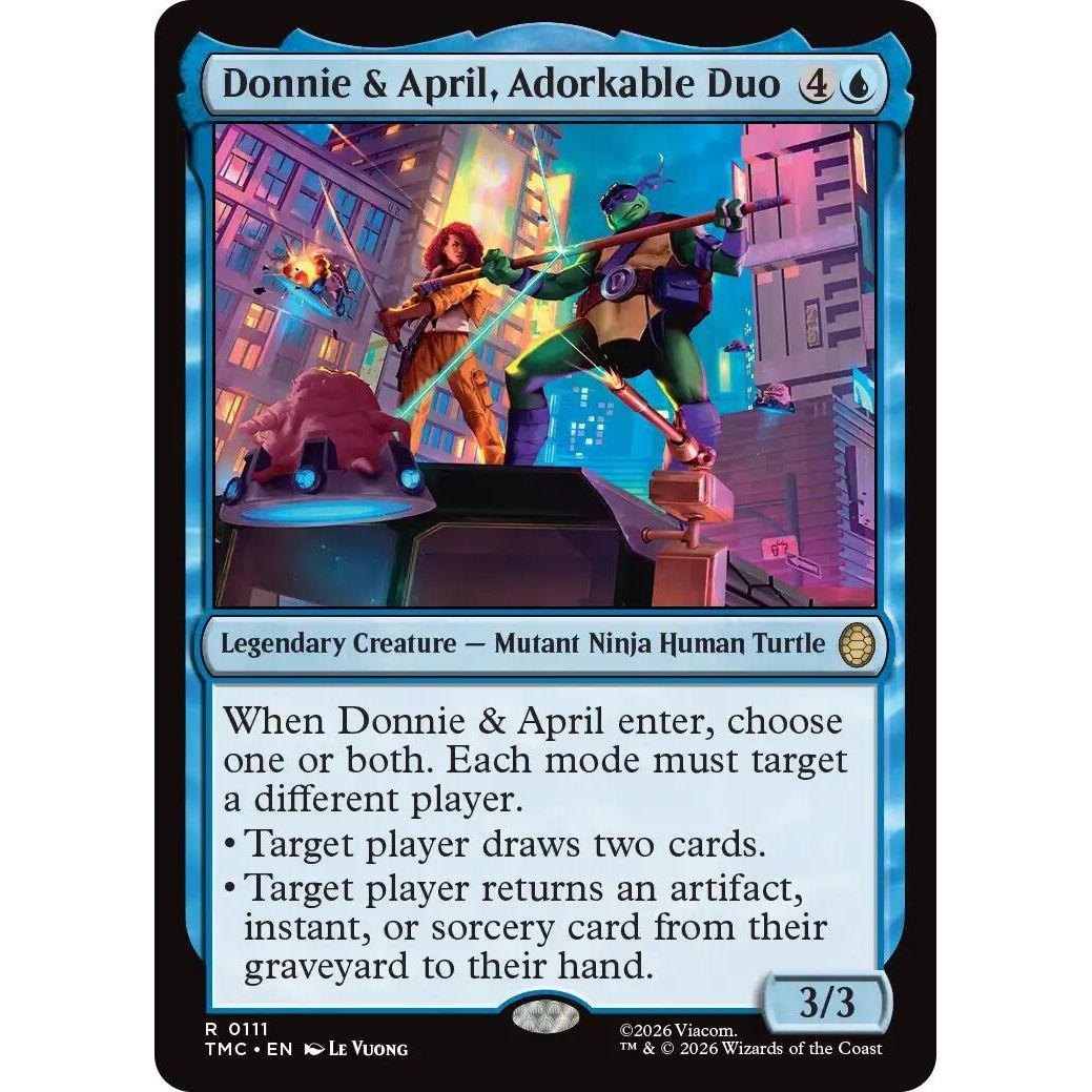 Image for Donnie & April, Adorkable Duo (111) (TMC) - Magic: The Gathering