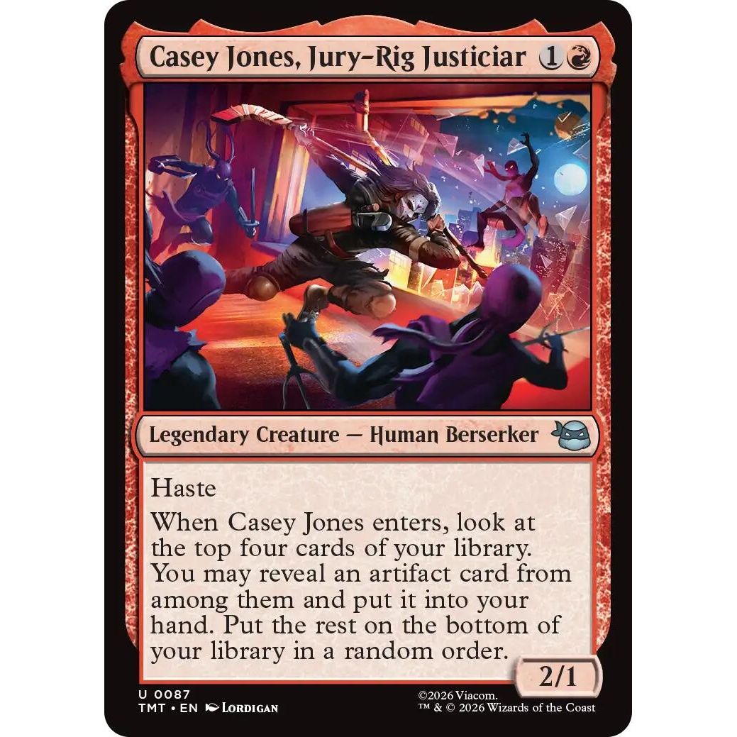 Image for Casey Jones, Jury-Rig Justiciar (87) (TMT) - Magic: The Gathering