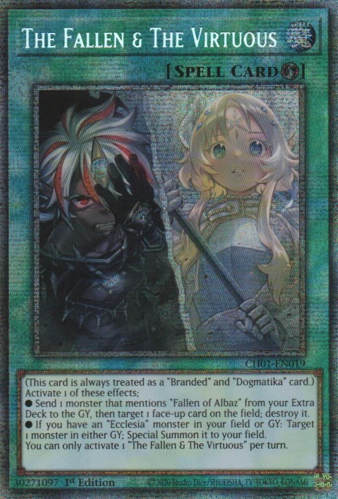 Image for The Fallen & The Virtuous (Starlight Rare) (CH01-EN019) (CH01) - YuGiOh