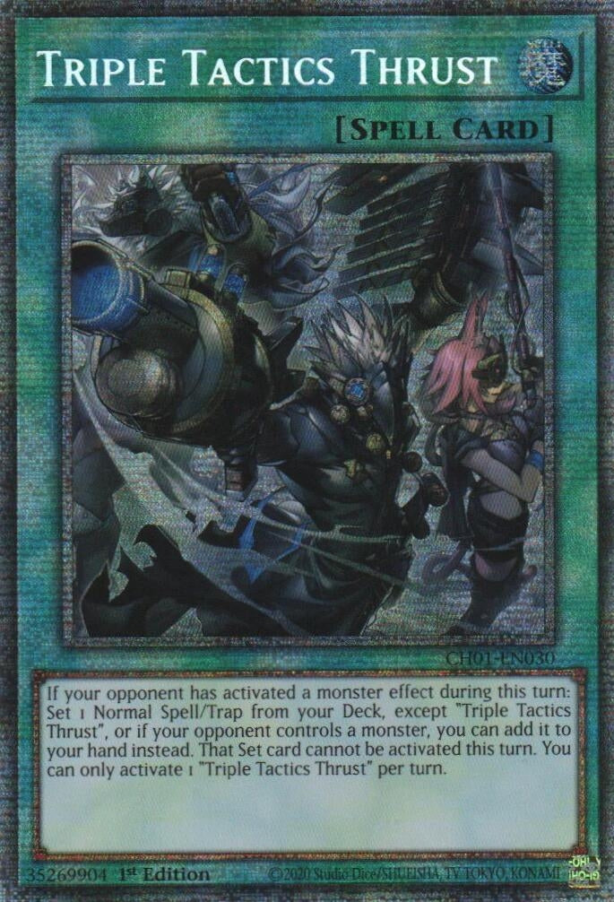 Image for Triple Tactics Thrust (Starlight Rare) (CH01-EN030) (CH01) - YuGiOh