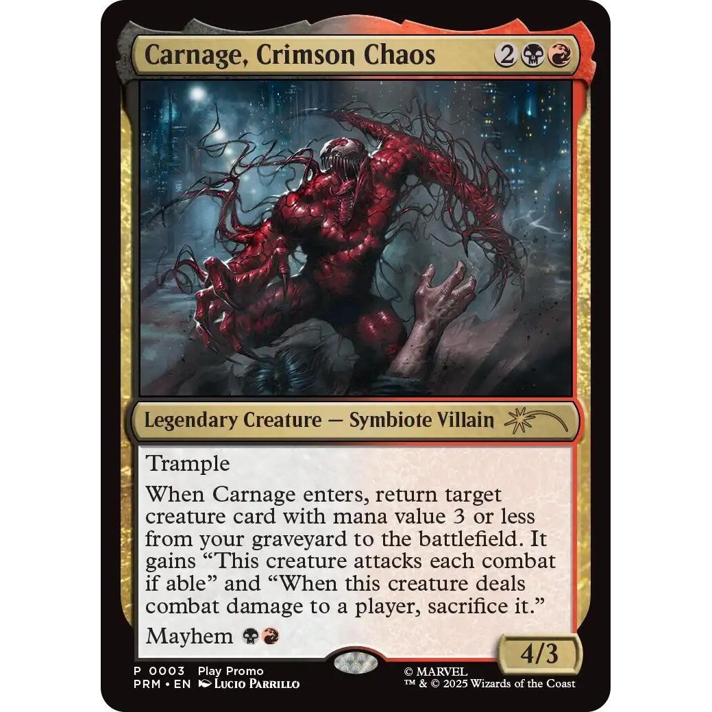 Image for Carnage, Crimson Chaos (3) (PLAY) - Magic: The Gathering