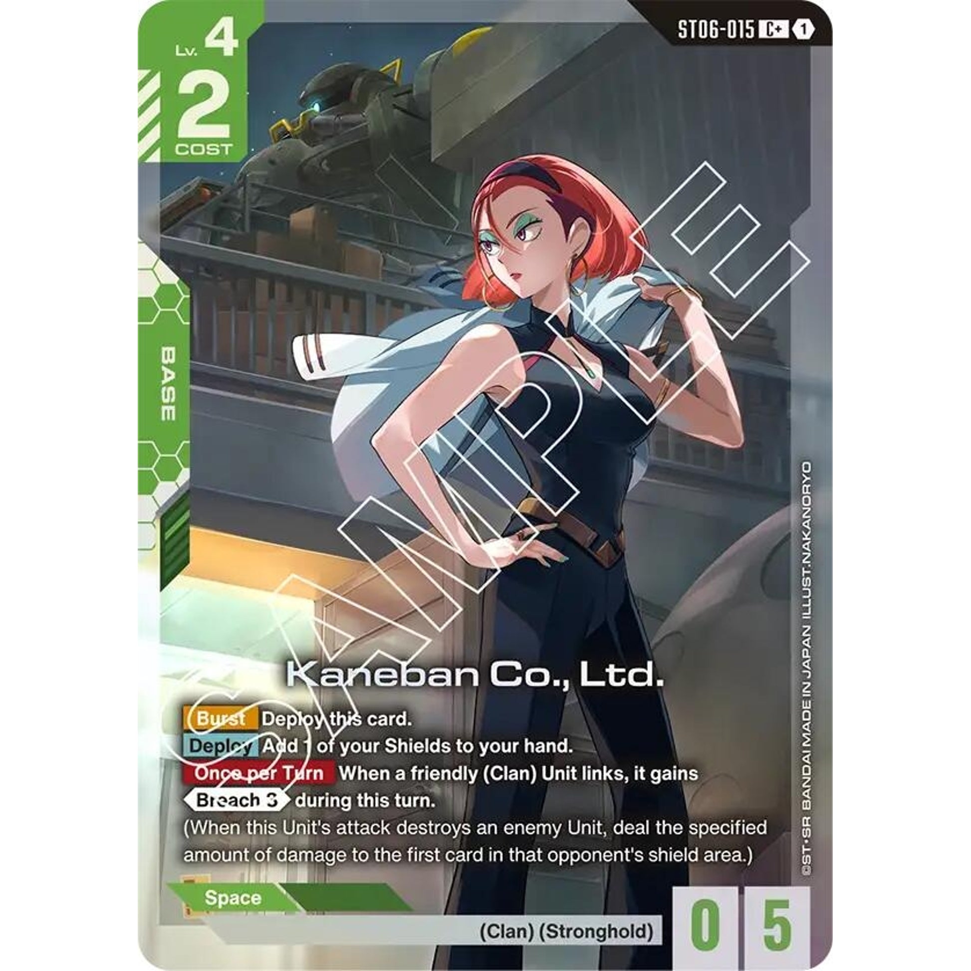 Image for Kaneban Co., Ltd. (C+) (ST06-015) (ST06) - Gundam Card Game