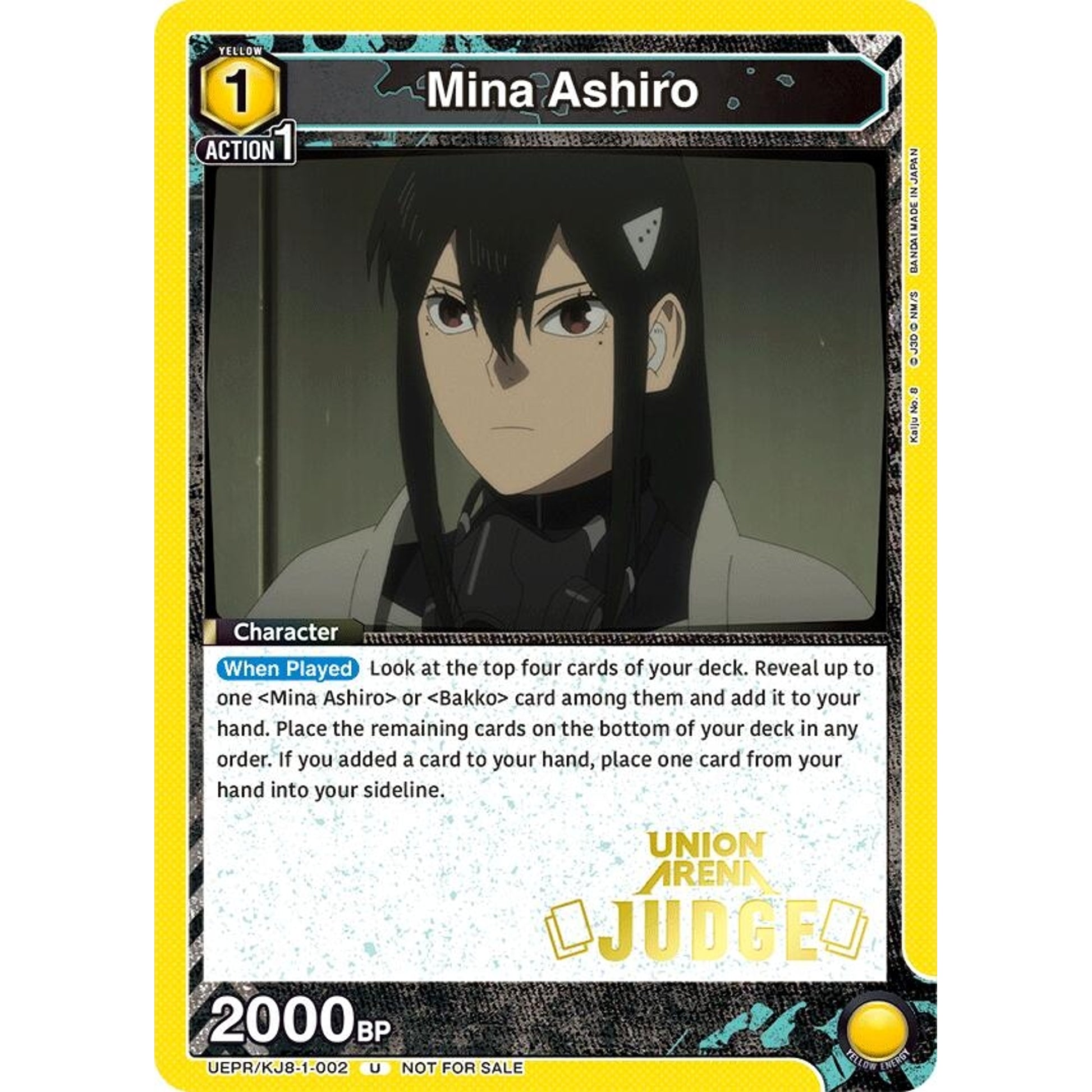 Image for Mina Ashiro (002) (Judge Pack) (UEPR/KJ8-1-002) (UEPR) - Union Arena