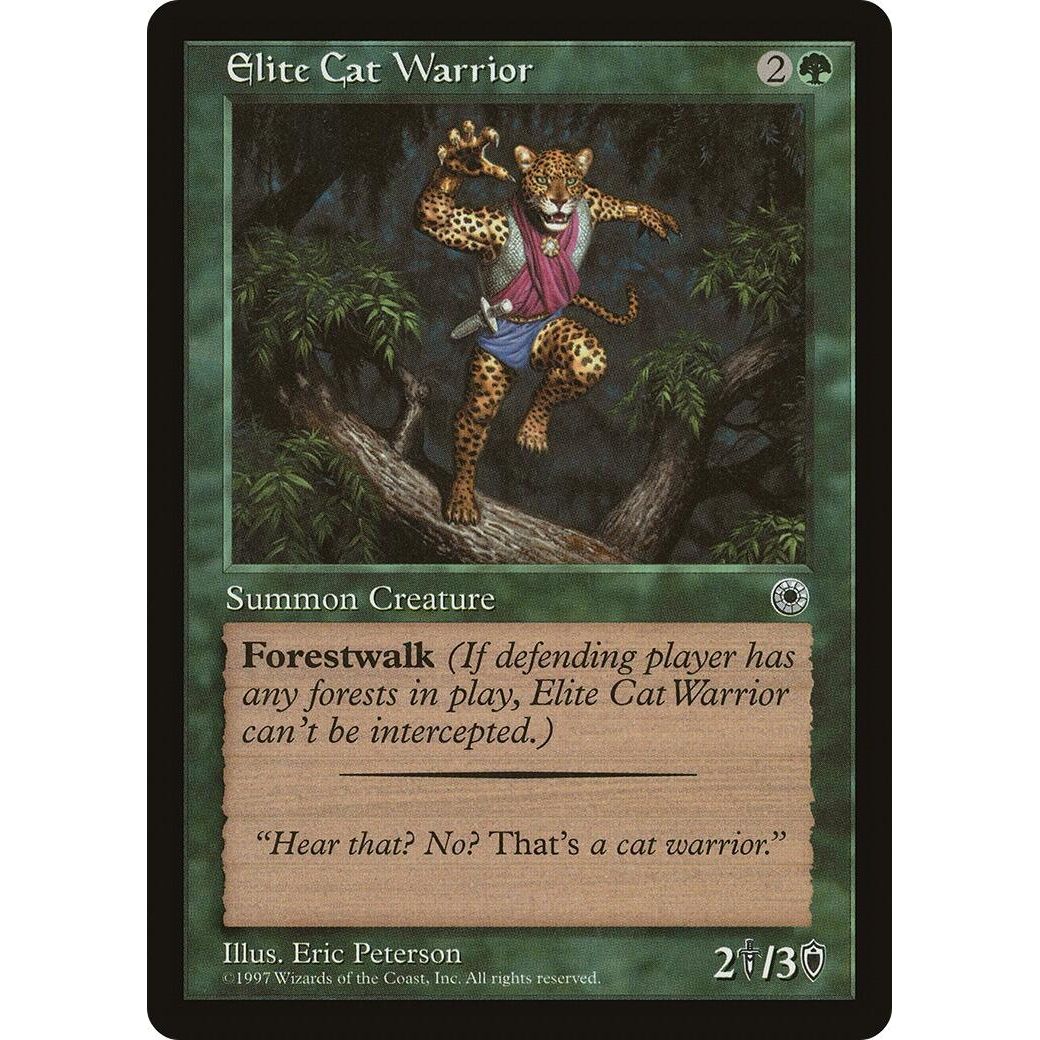 Image for Elite Cat Warrior (Flavor Text) (POR) - Magic: The Gathering