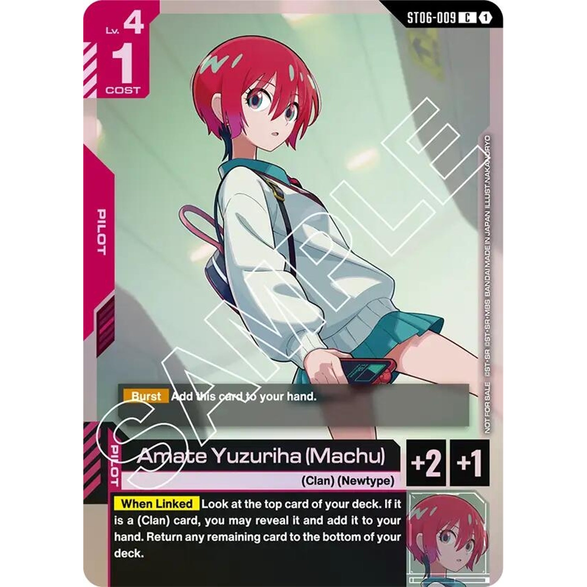 Image for Amate Yuzuriha (Machu) (ST06 Release Event) (ST06-009) (GCG-PR) - Gundam Card Game