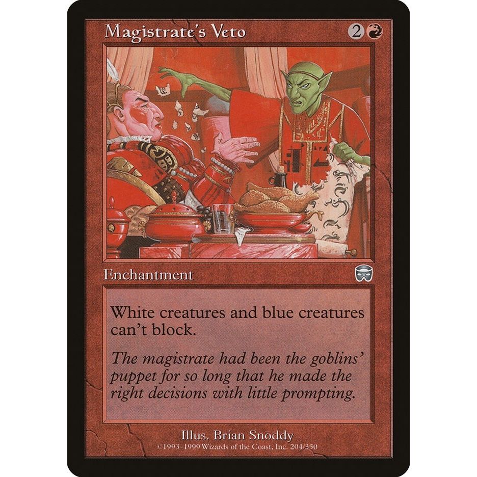 Image for Magistrate's Veto (204) (MMQ) - Magic: The Gathering