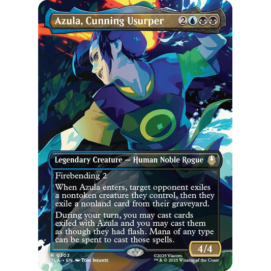 Azula, Cunning Usurper (Borderless) (303) (TLA)