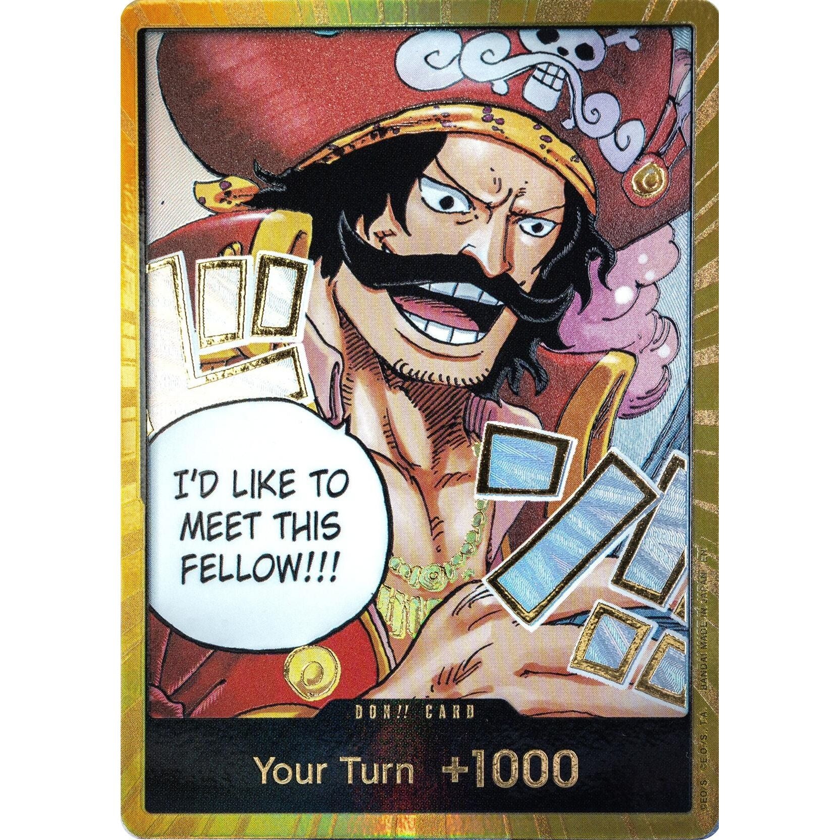 Image for DON!! Card (Gol.D.Roger) (Gold) (OP13) - One Piece Card Game