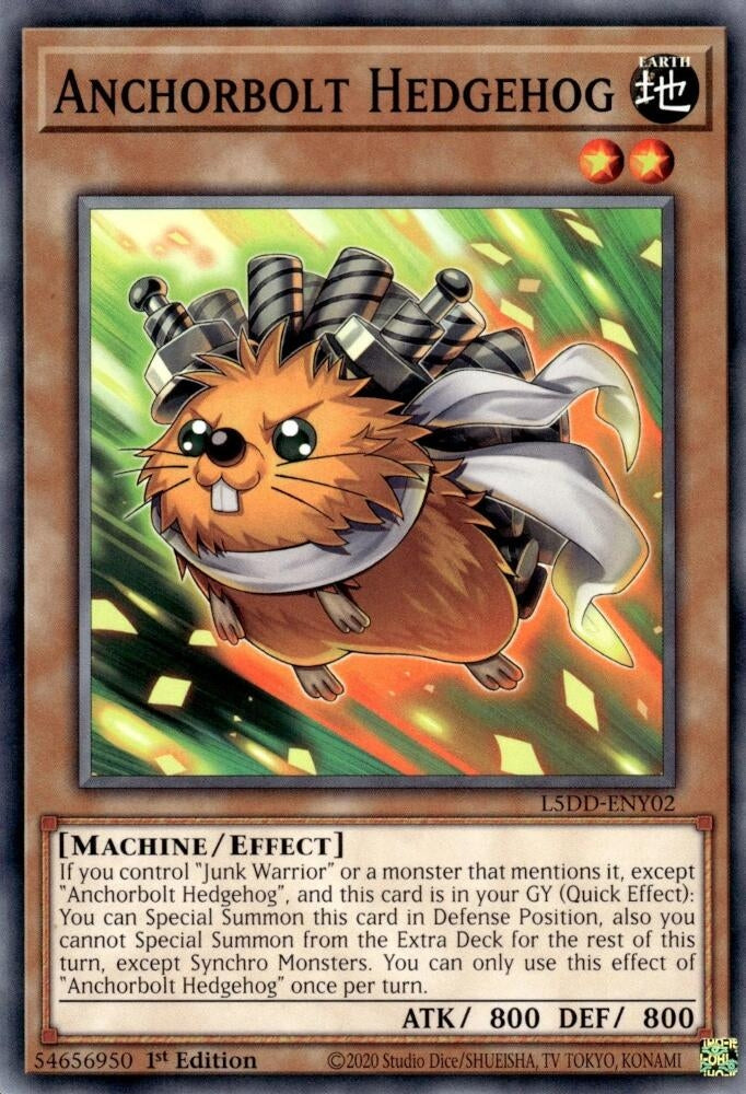 Image for Anchorbolt Hedgehog (L5DD-ENY02) (L5DD) - YuGiOh