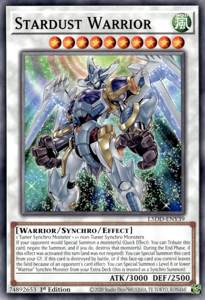 Image for Stardust Warrior (L5DD-ENY39) (L5DD) - YuGiOh