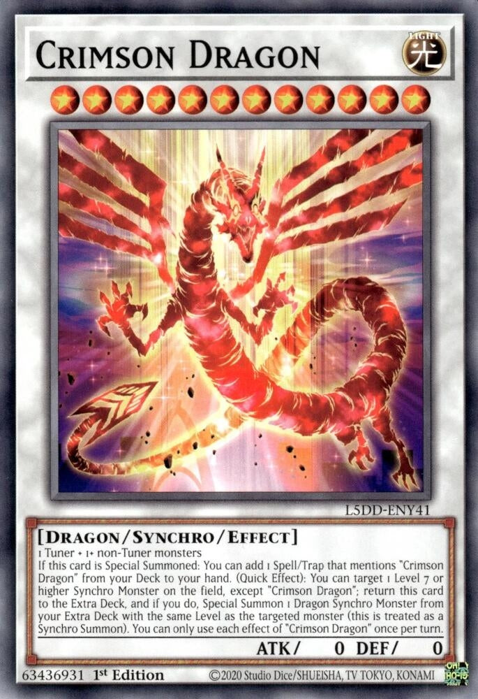 Image for Crimson Dragon (L5DD-ENY41) (L5DD) - YuGiOh