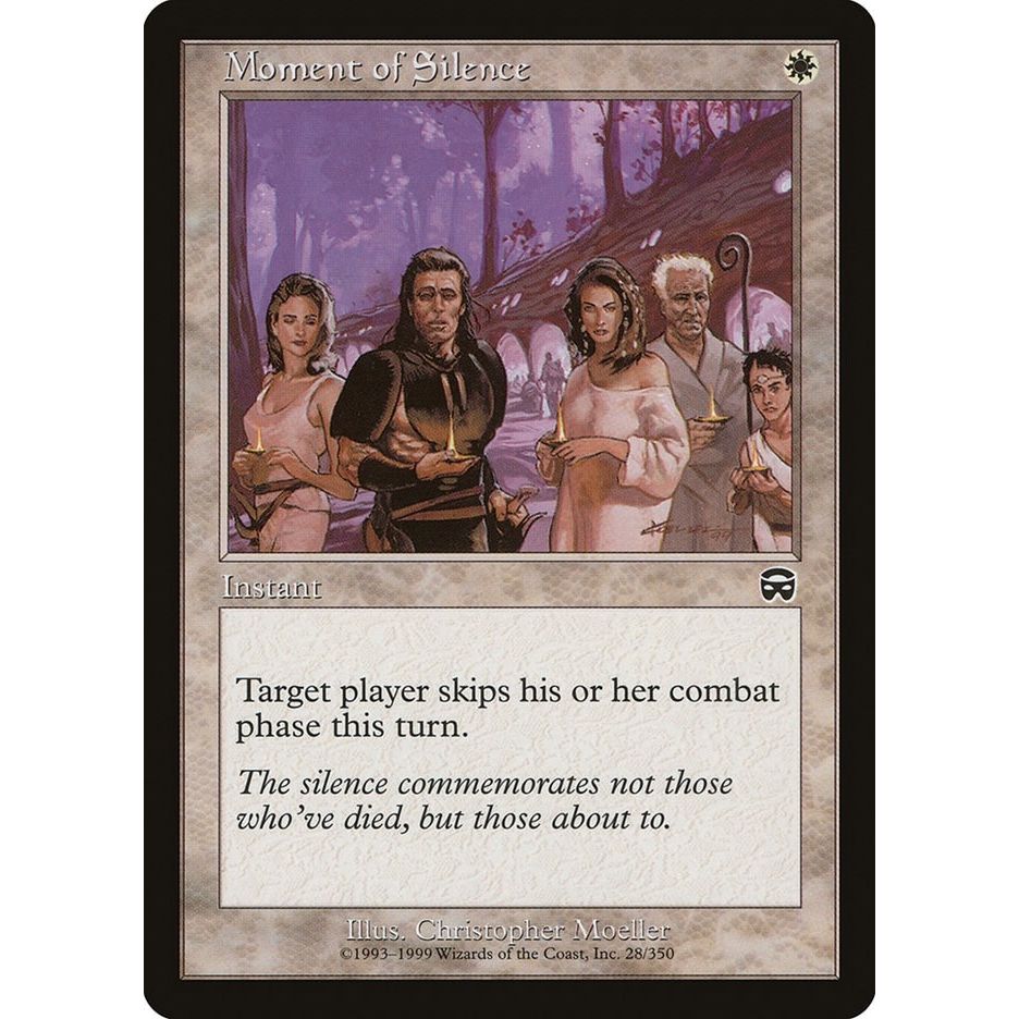 Image for Moment of Silence (28) (MMQ) - Magic: The Gathering
