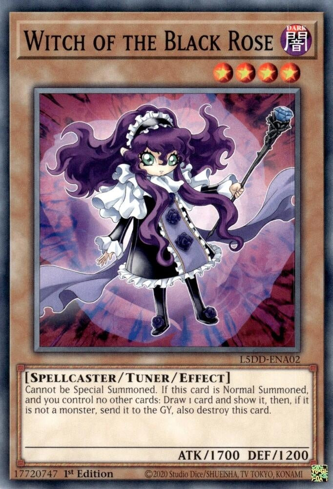 Image for Witch of the Black Rose (L5DD-ENA02) (L5DD) - YuGiOh