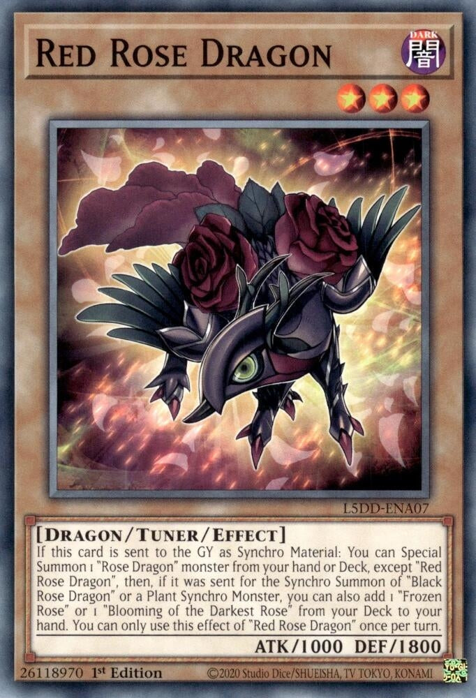 Image for Red Rose Dragon (L5DD-ENA07) (L5DD) - YuGiOh
