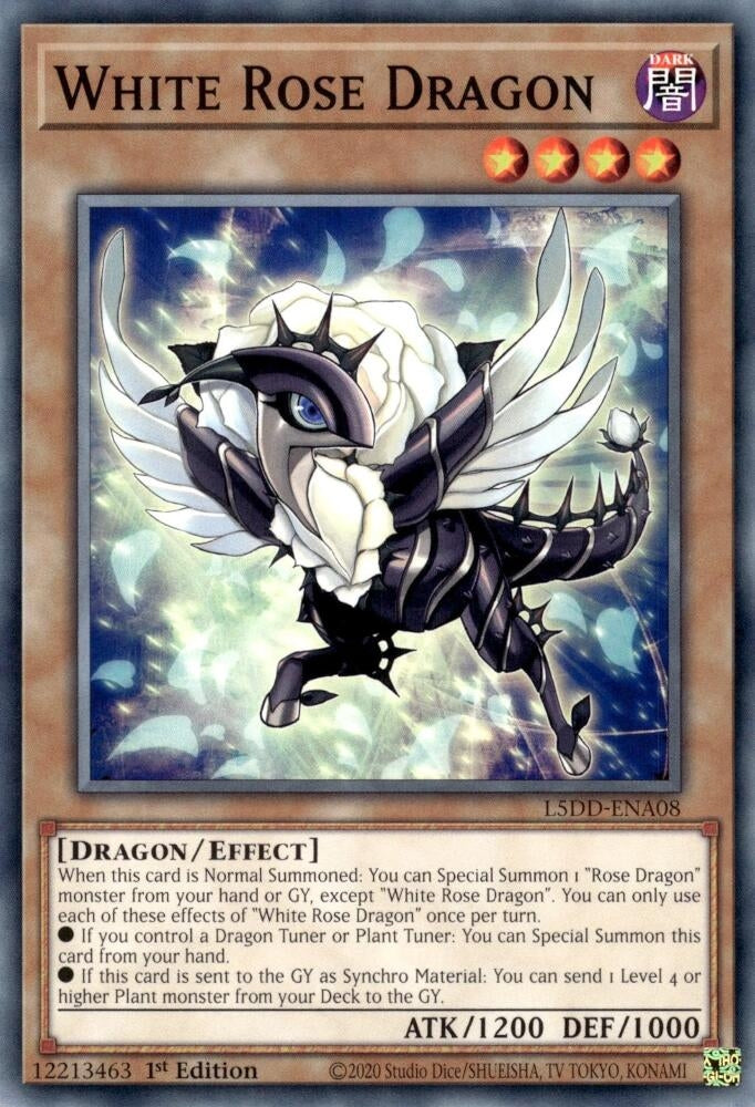Image for White Rose Dragon (L5DD-ENA08) (L5DD) - YuGiOh