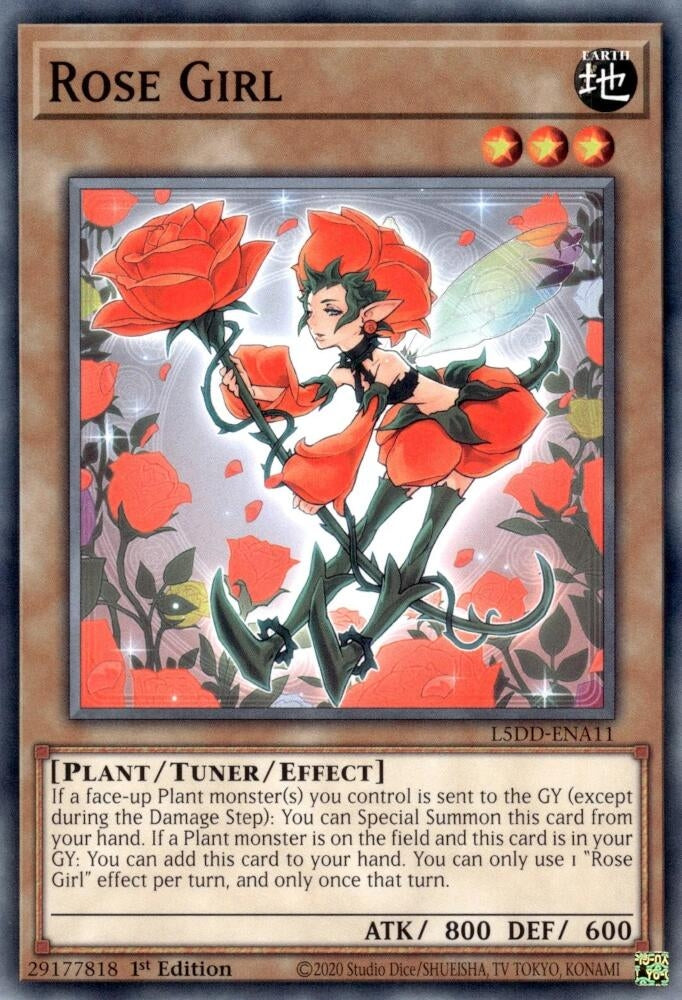 Image for Rose Girl (L5DD-ENA11) (L5DD) - YuGiOh