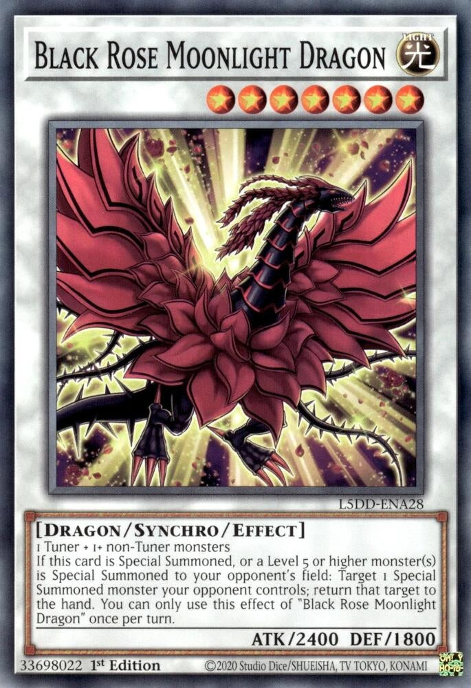 Image for Black Rose Moonlight Dragon (L5DD-ENA28) (L5DD) - YuGiOh
