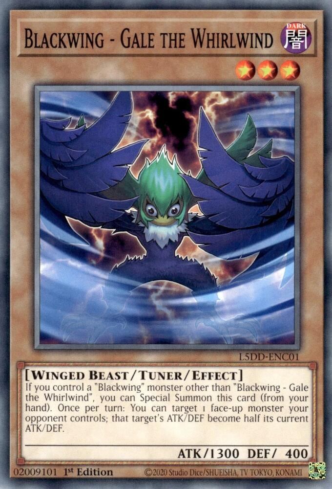 Image for Blackwing - Gale the Whirlwind (L5DD-ENC01) (L5DD) - YuGiOh