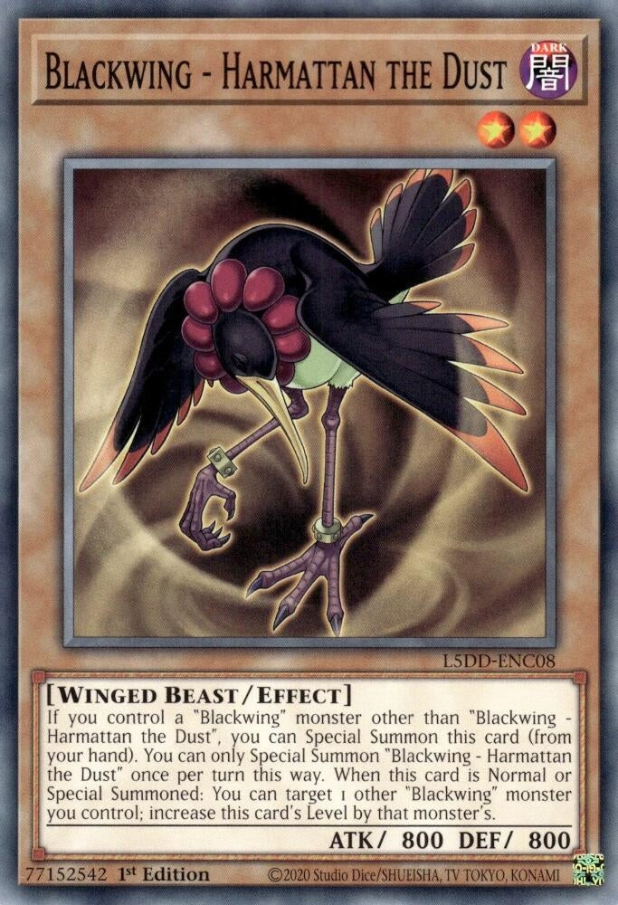 Image for Blackwing - Harmattan the Dust (L5DD-ENC08) (L5DD) - YuGiOh