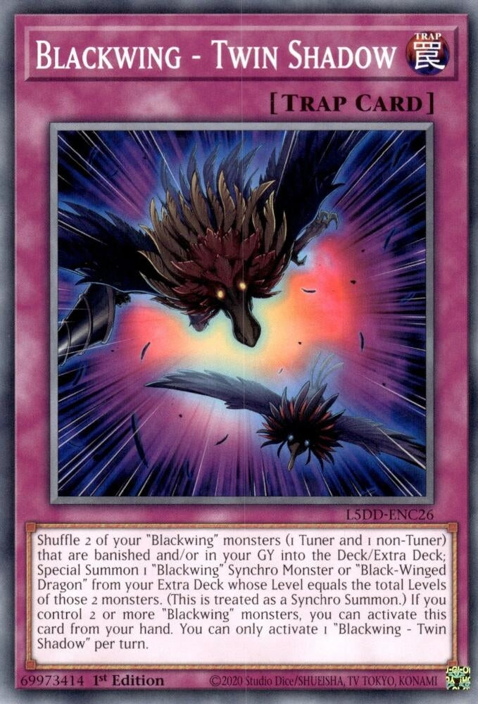 Image for Blackwing - Twin Shadow (L5DD-ENC26) (L5DD) - YuGiOh