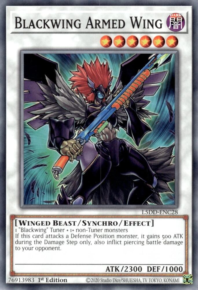 Image for Blackwing Armed Wing (L5DD-ENC28) (L5DD) - YuGiOh