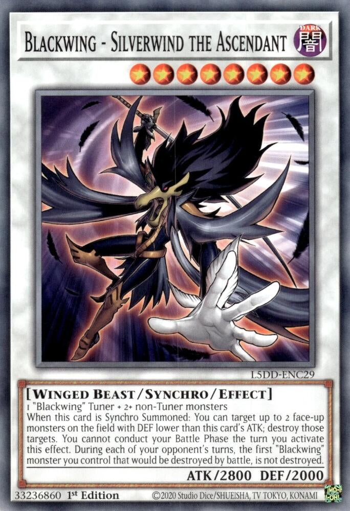 Image for Blackwing - Silverwind the Ascendant (L5DD-ENC29) (L5DD) - YuGiOh