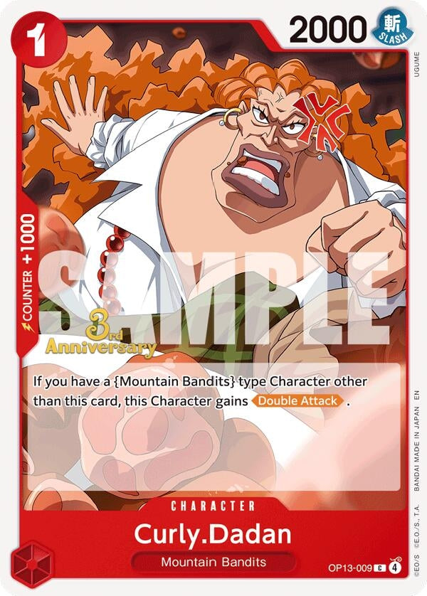 Image for Curly.Dadan (OP13-009) (OP13 ANN) - One Piece Card Game