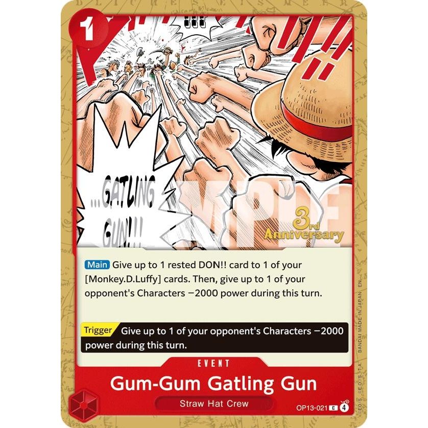 Image for Gum-Gum Gatling Gun (OP13-021) (OP13 ANN) - One Piece Card Game