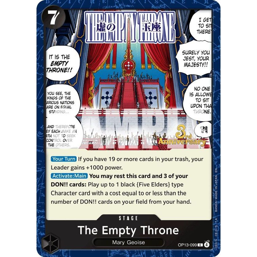 Image for The Empty Throne (OP13-099) (OP13 ANN) - One Piece Card Game