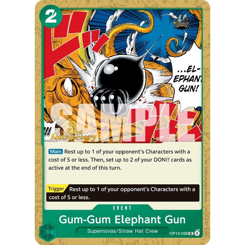 Image for Gum-Gum Elephant Gun (OP13-038) (OP13 ANN) - One Piece Card Game