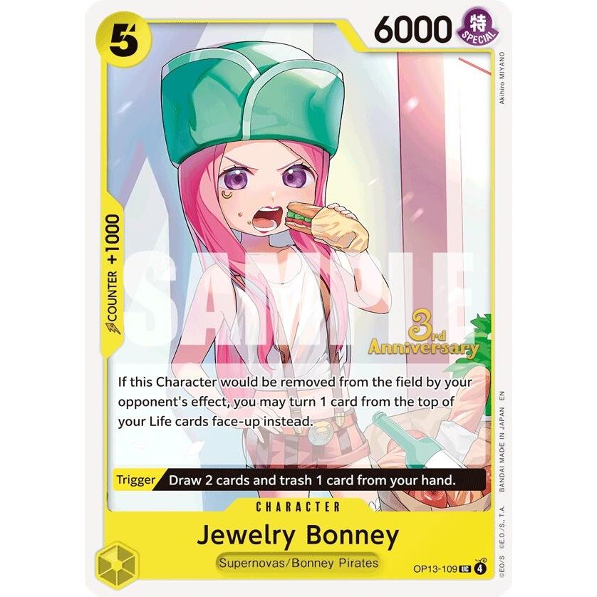 Image for Jewelry Bonney (109) (OP13-109) (OP13 ANN) - One Piece Card Game